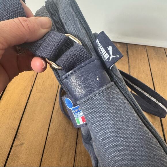 Puma Italia Blue Denim Crossbody Bag - Picture 6 of 9